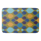 Tapis De Bain Mi-siècle 1960 Géométrique Vert (Devant)