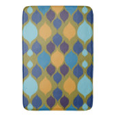 Tapis De Bain Mi-siècle 1960 Géométrique Vert (devant Vertical)