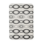 Tapis De Bain Mi-siècle Chaîne moderne Liens Black Grey (Devant (Vertical))