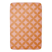 Tapis De Bain Mi-siècle Mod Géométrique Rétro Moderne Orange Sun (devant Vertical)