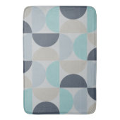 Tapis De Bain Mi-siècle moderne bleu vert et gris (devant Vertical)