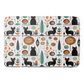 Tapis De Bain Mi-siècle Moderne Fundy Space Chats (Devant)