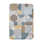 Tapis De Bain Mi-siècle moderne Géométrique Or Bleu (Devant (Vertical))