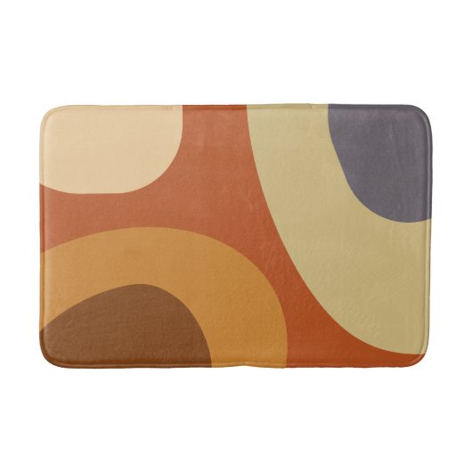 Tapis De Bain Mi-Siècle Moderne Grandes Formes (Devant)
