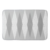 Tapis De Bain Mi-siècle moderne Gris Jacquard Mat (Devant)