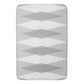 Tapis De Bain Mi-siècle moderne Gris Jacquard Mat (devant Vertical)