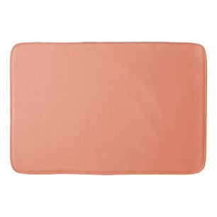Tapis De Bain Mi-Siècle moderne Peach Solide