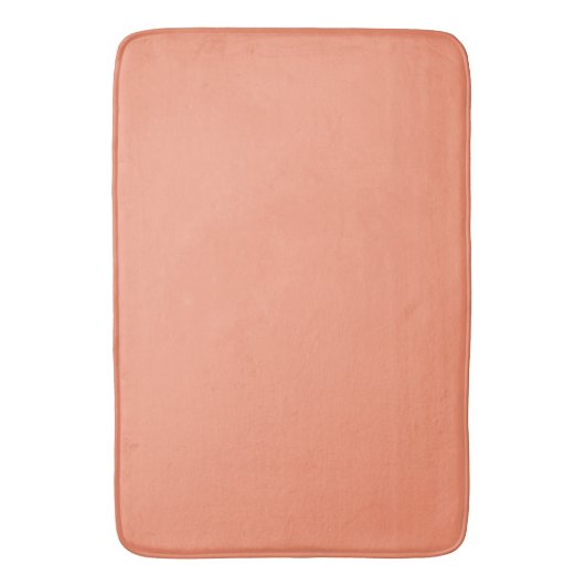 Tapis De Bain Mi-Siècle moderne Peach Solide (devant Vertical)