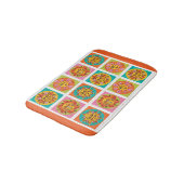 Tapis De Bain Mi-Siècle Moderne Soleil Façades Drainer Plat - (Angle)