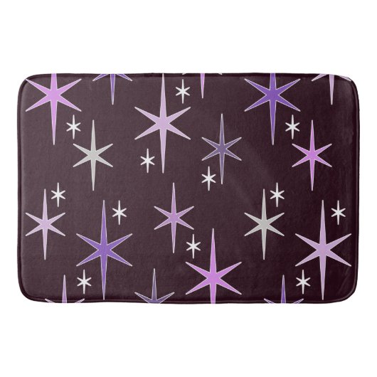 Tapis De Bain Mi-siècle moderne Star Sky Purple (Devant)