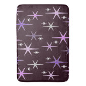 Tapis De Bain Mi-siècle moderne Star Sky Purple (devant Vertical)