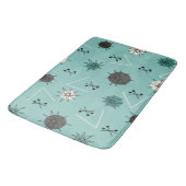 Tapis De Bain Mi-Siècle Moderne Starburbs Turquoises (Angle)