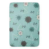Tapis De Bain Mi-Siècle Moderne Starburbs Turquoises (devant Vertical)