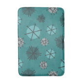 Tapis De Bain Mi-Siècle Moderne Starburks Turquoise (Devant (Vertical))