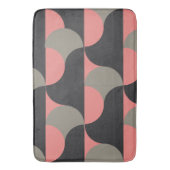 Tapis De Bain Mi-siècle Pêche moderne et gris (devant Vertical)