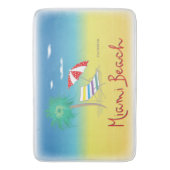 Tapis De Bain Miami Beach, Floride Palm Cool Amusant (devant Vertical)