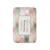 Tapis De Bain Micah 6:8 Diamant rose Mat géométrique de bain (Devant (Vertical))