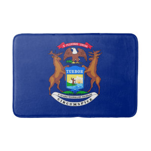 Tapis De Bain Michigan State Flag Design