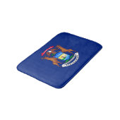 Tapis De Bain Michigan State Flag Design (Angle)