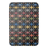 Tapis De Bain Mid Century Modern Starburst Pattern (devant Vertical)