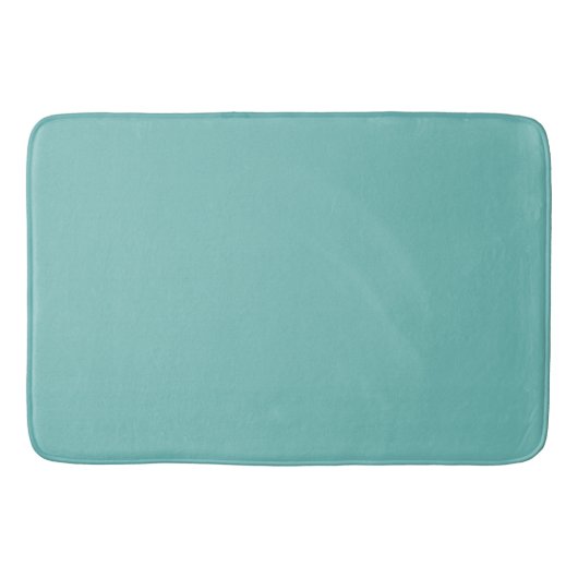 Tapis De Bain Mid Century Moderne Turquoise solide (Devant)