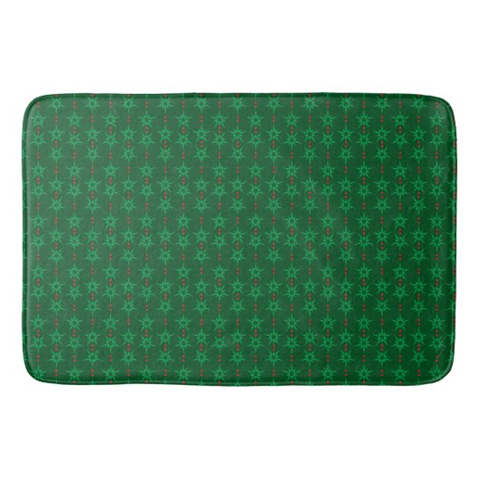 Tapis De Bain Mid Mod Garland Mat Bain Vert (Devant)
