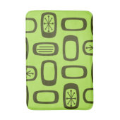 Tapis De Bain Midcentury MCM Rectangles Arrondis Chartreuse (Devant (Vertical))