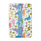 Tapis de bain mignon de dinosaures (Devant (Vertical))