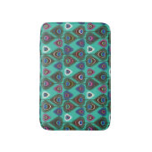 Tapis De Bain mignon motif en plumes de paon (Devant (Vertical))