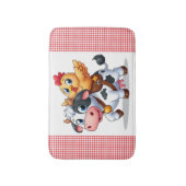 Tapis De Bain mignon vache/poulet caricature (Devant (Vertical))