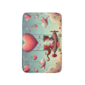 Tapis De Bain Mignonne bémol Saint Valentin hydravion (Devant (Vertical))