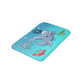 Tapis De Bain Mignonne Cartoon Sea Creatures (Angle)