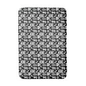 Tapis De Bain Mignonne Crâne Et Crossbones Motif Halloween (Devant (Vertical))