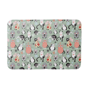 Tapis De Bain Mignonne cuve de chat
