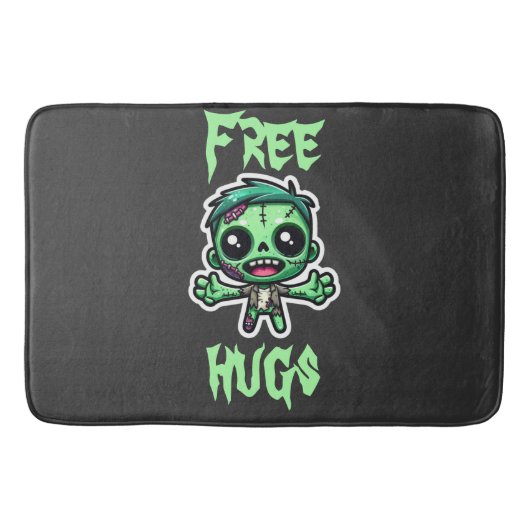 Tapis De Bain Mignonne, drôle de zombie (Devant)