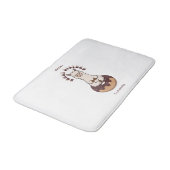 Tapis De Bain Mignonne Drôle Dire Pun De Nourriture (Angle)