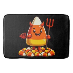 Tapis De Bain Mignonne Halloween monstre de maïs bonbon