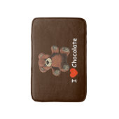 Tapis De Bain Mignonne I Coeur (Amour) Chocolat Teddy Ours (Devant (Vertical))