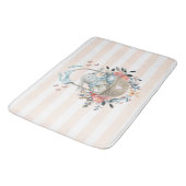 Tapis De Bain Mignonne lapin dans un panier avec des oeufs et de (Angle)