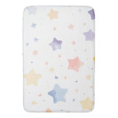 Tapis De Bain Mignonne Mat Bain blanc avec étoiles (devant Vertical)