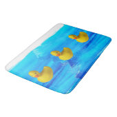 Tapis De Bain Mignonne Mat Bain De Canard Jaune (Angle)