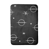 Tapis De Bain Milieu du siècle moderne Cercles Abstraits Étoiles (Devant (Vertical))