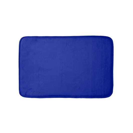 Tapis De Bain Mini bleu cobalt uni élégant moderne (Devant)