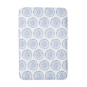 Tapis De Bain Mini Cercle bleu Motif Mat de bain moyen (Devant (Vertical))
