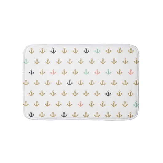 Tapis De Bain Mini motif d'Ancre (Devant)