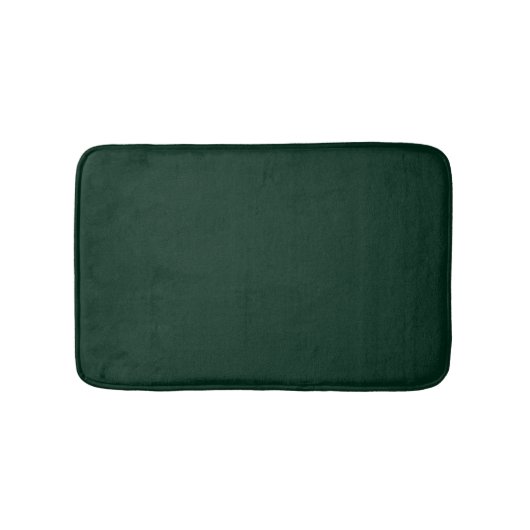 Tapis De Bain Mini pin foncé vert uni élégant (Devant)