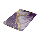 Tapis De Bain Mini-scandinave Chic Lilac Marbre pourpre (Angle)