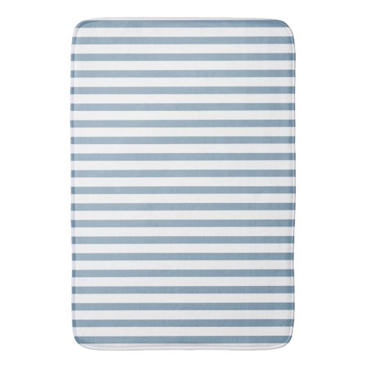 Tapis De Bain Minimal Blue Stripes Modern Pattern Design (devant Vertical)