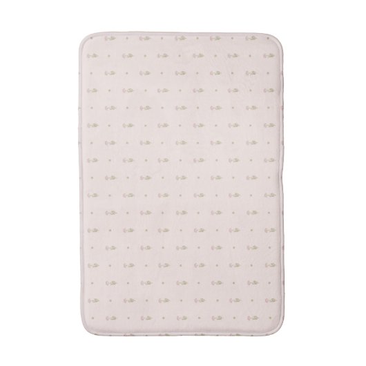 Tapis De Bain Minimal Wildflower Pattern with Dots (Devant (Vertical))