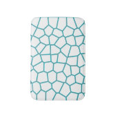 Tapis De Bain Minimalisme Art Abstrait Pale Turquoise Cellules B (Devant (Vertical))